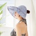  Vintage Polka Dot Sun Hat Adjustable Foldable Outdoor Wide Brim Beach Cap  eb-52857085